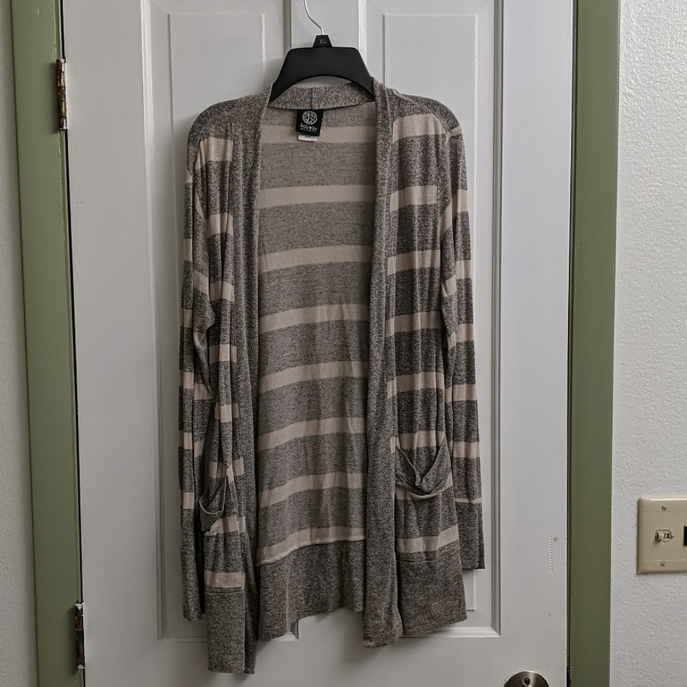 Striped Tan Sweater
